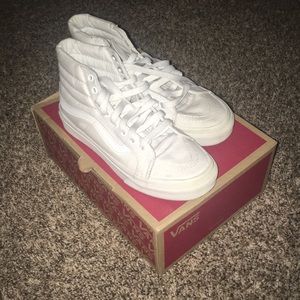 White hi top vans